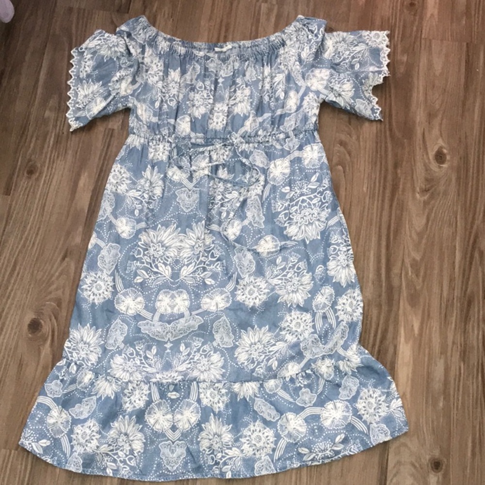 Gap MATERNITY midi off-shoulder dress